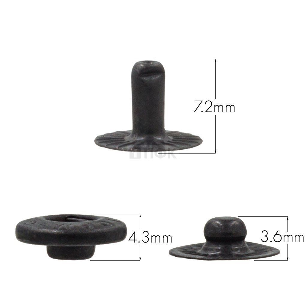 3 Части кнопки для одежды 12,5мм Альфа нерж цв оксид (уп 1440шт) STORM — ПФКР 3 Части кнопки для одежды 12,5мм Альфа нерж цв оксид (уп 1440шт) STORM