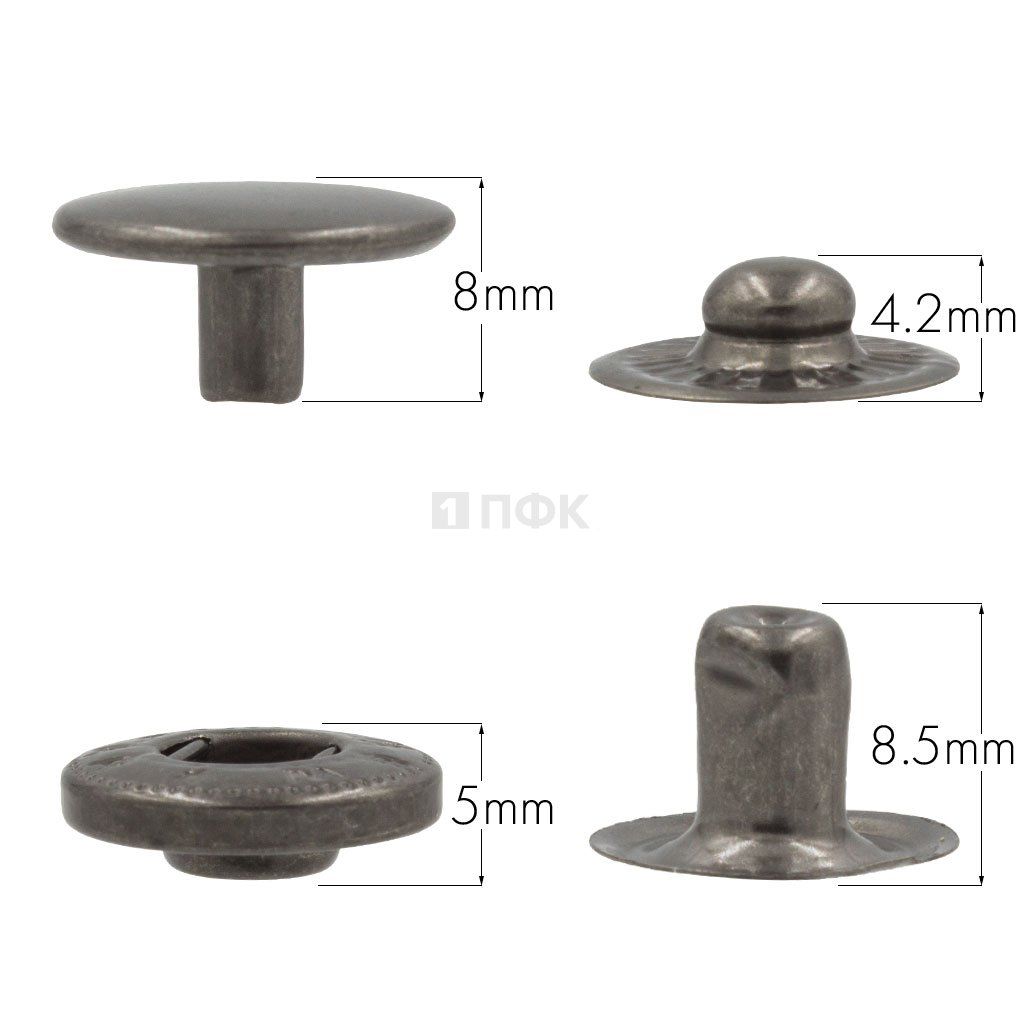 Кнопка для одежды 15мм Альфа нерж цв никель тем (уп 720шт) BUTTONI — ПФКР Кнопка для одежды 15мм Альфа нерж цв никель тем (уп 720шт) BUTTONI