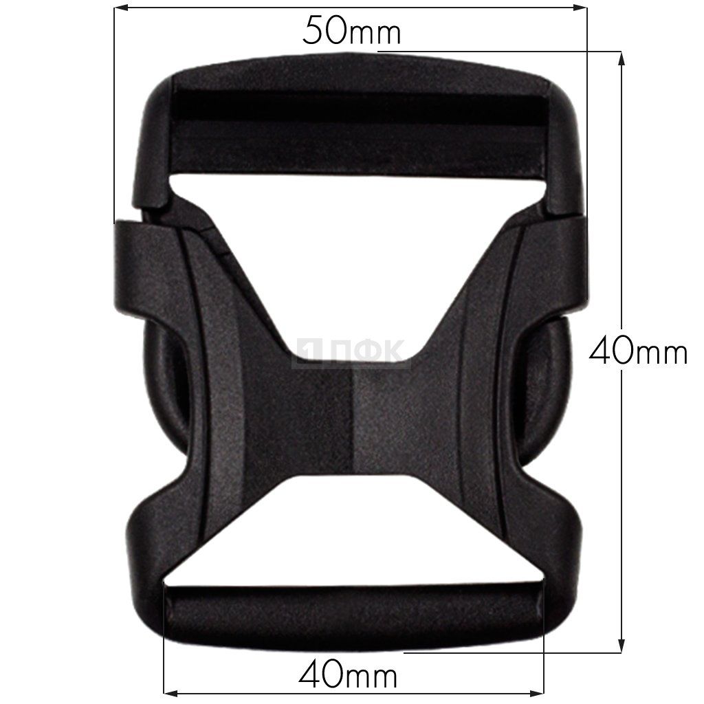 Фастекс FH-40 (защелка-трезубец) ПФЛ 40мм цв черный (уп 1000шт) — ПФКР Фастекс FH-40 (защелка-трезубец) ПФЛ 40мм цв черный (уп 1000шт)