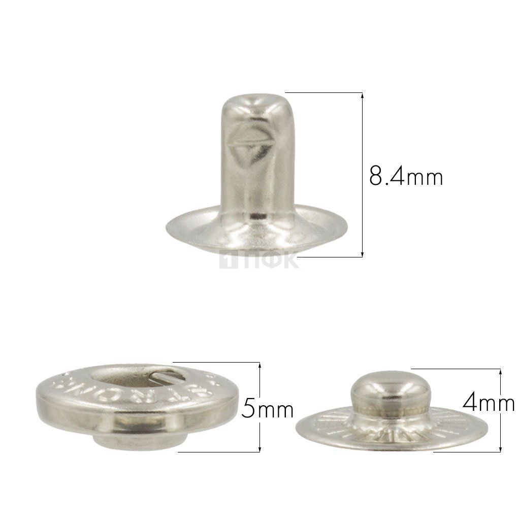 3 Части кнопки для одежды 15мм Альфа сталь цв никель (уп 720шт) STRONG — ПФКР 3 Части кнопки для одежды 15мм Альфа сталь цв никель (уп 720шт) STRONG