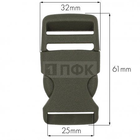 Фастекс A-25 (защелка-трезубец) ПФЛ 25мм цв хаки (уп 1000шт) Фастекс A-25 (защелка-трезубец) ПФЛ 25мм цв хаки (уп 1000шт)