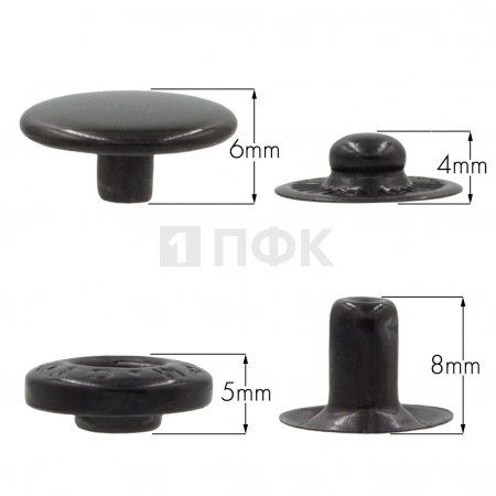 Кнопка для одежды 15мм Альфа сталь цв оксид (уп 720шт) STORM Кнопка для одежды 15мм Альфа сталь цв оксид (уп 720шт) STORM