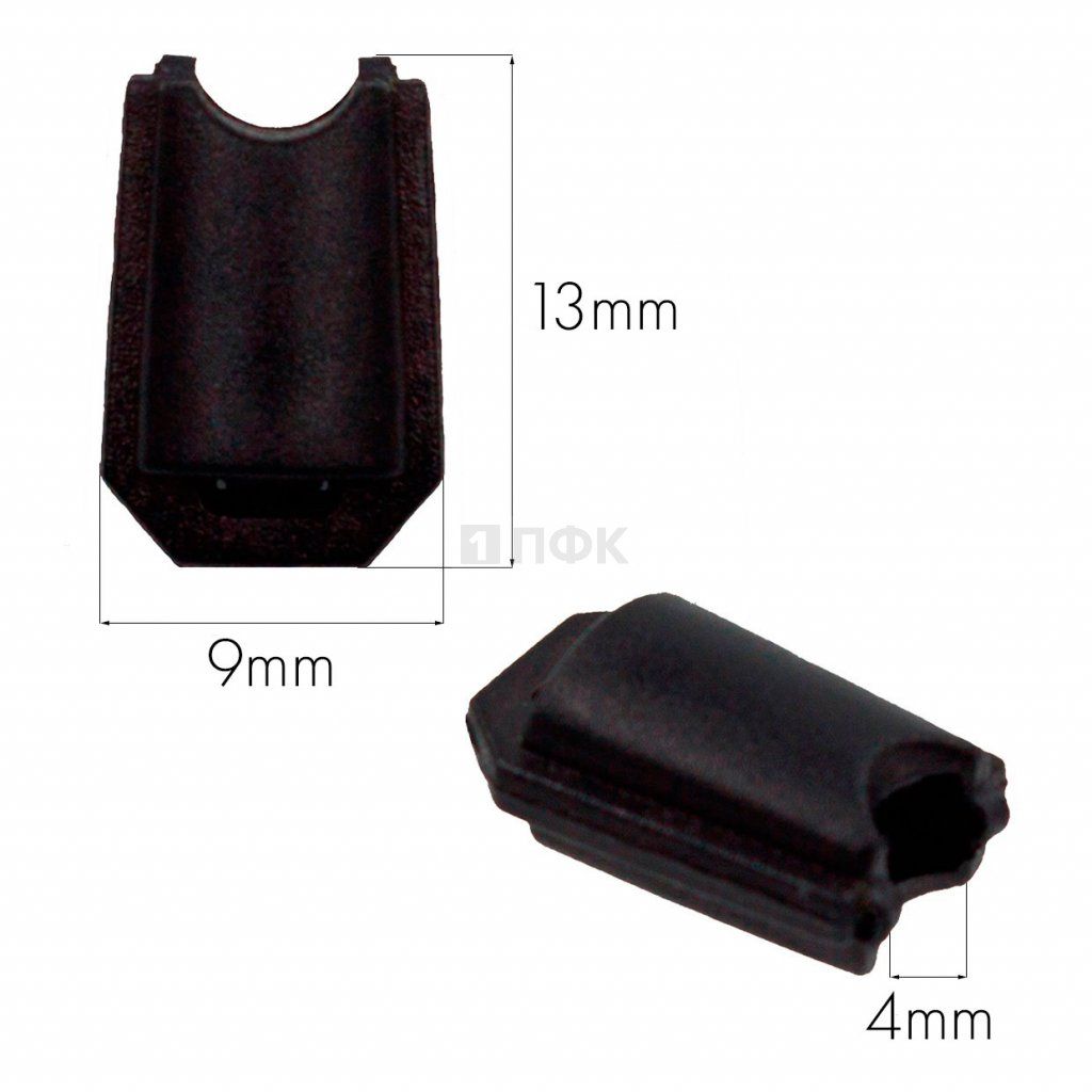 Наконечник для шнура 27103-Н ПП цв черный (уп 1000шт)