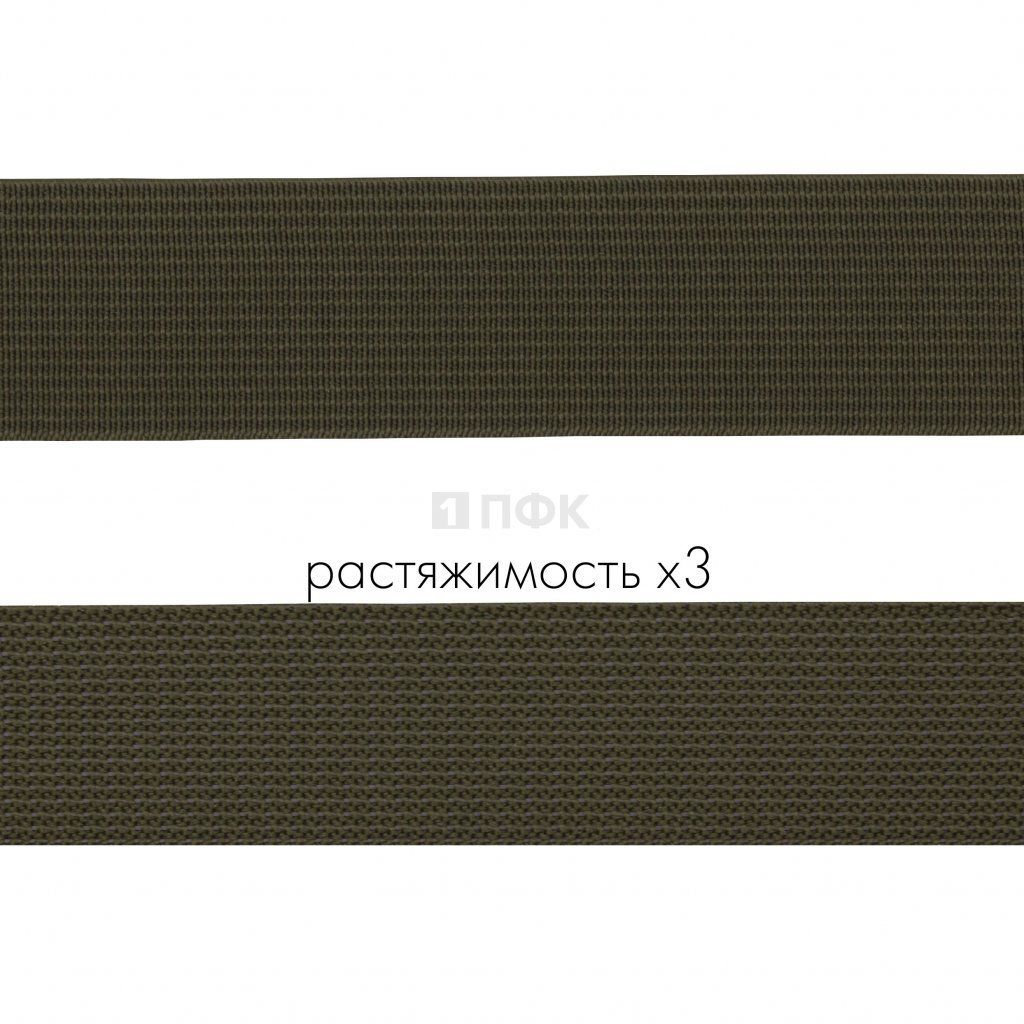 Резинка тканая 25мм 16 гр/м цв хаки (уп 40м/480м) РБ