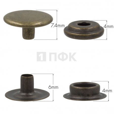 Кнопка для одежды 15мм №61 сталь цв антик (уп 720шт) STRONG Кнопка для одежды 15мм №61 сталь цв антик (уп 720шт) STRONG