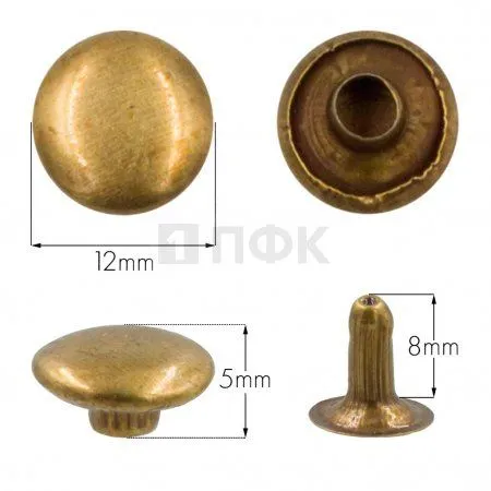 Хольнитены 12x8мм сталь цв антик (уп 2000шт) эконом Хольнитены 12x8мм сталь цв антик (уп 2000шт) эконом