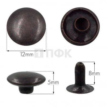 Хольнитены 12x8мм сталь цв оксид (уп 2000шт) эконом Хольнитены 12x8мм сталь цв оксид (уп 2000шт) эконом