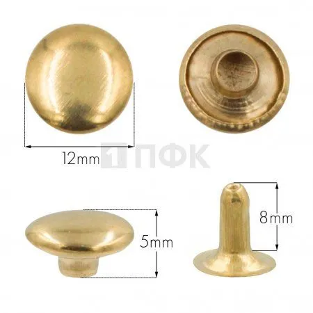 Хольнитены 12x8мм сталь цв золото (уп 2000шт) эконом Хольнитены 12x8мм сталь цв золото (уп 2000шт) эконом