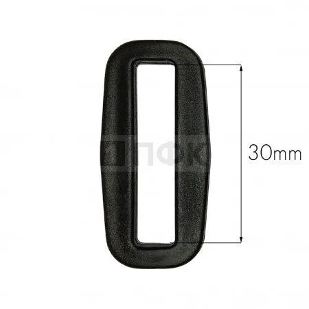 Пряжка-рамка пластик 30мм ПП цв черный (уп 1000шт/10000шт)