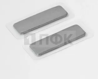 Магнитный крепеж для одежды ПРЯМОУГОЛЬНИК 35*11*1,5мм (100 пар)