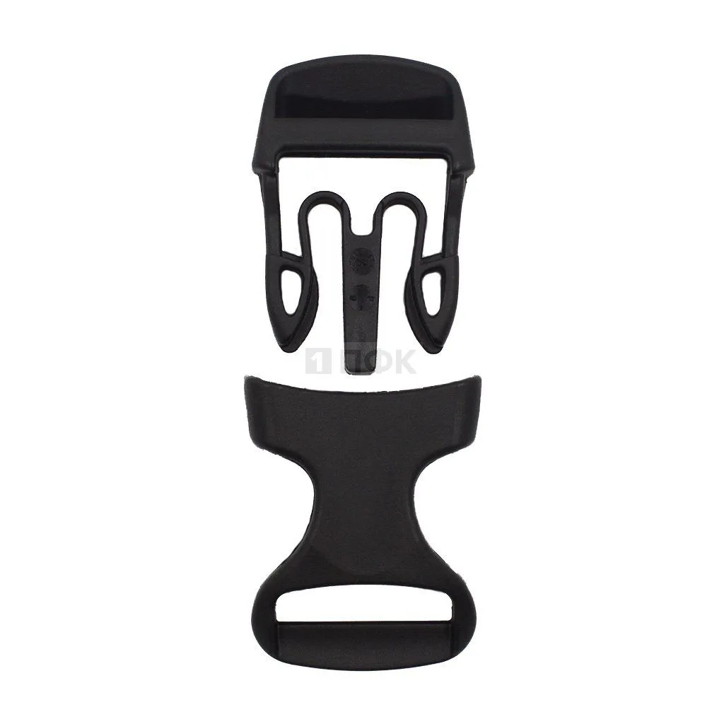 Фастекс Ф-25/6 (защелка-трезубец) ПП 25мм цв черный (уп 1000шт) — ПФКР Фастекс Ф-25/6 (защелка-трезубец) ПП 25мм цв черный (уп 1000шт)