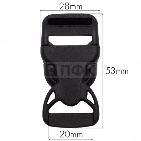 Фастекс НФ-20 (защелка-трезубец) ПФЛ 20мм цв черный (уп 1000шт) Фастекс НФ-20 (защелка-трезубец) ПФЛ 20мм цв черный (уп 1000шт)