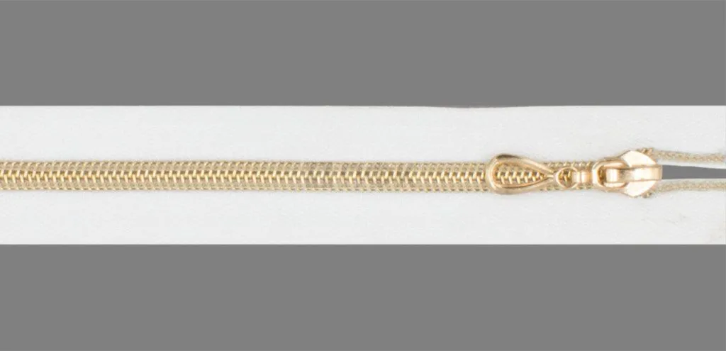 Молния спиральная (витая) тип 7 85см разъем цв 101 зв Rus Gold (уп 100шт) — ПФКР Молния спиральная (витая) тип 7 85см разъем цв 101 зв Rus Gold (уп 100шт)