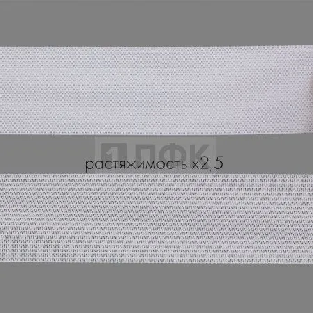 Резинка вязанная 35мм 10.5 гр/м цв белый (рул 40м/уп 360м) Резинка вязанная 35мм 10.5 гр/м цв белый (рул 40м/уп 360м)