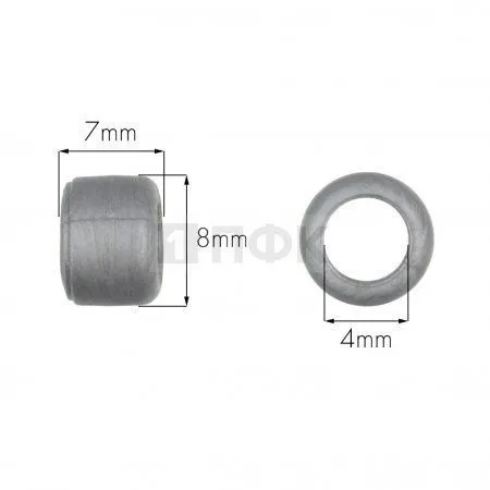 Наконечник для шнура ОК-1 ПА цв серебро (уп 1000шт)