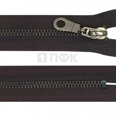 Молния металлическая тип 5 18см н/р цв 304 зв оксид (уп 100шт)